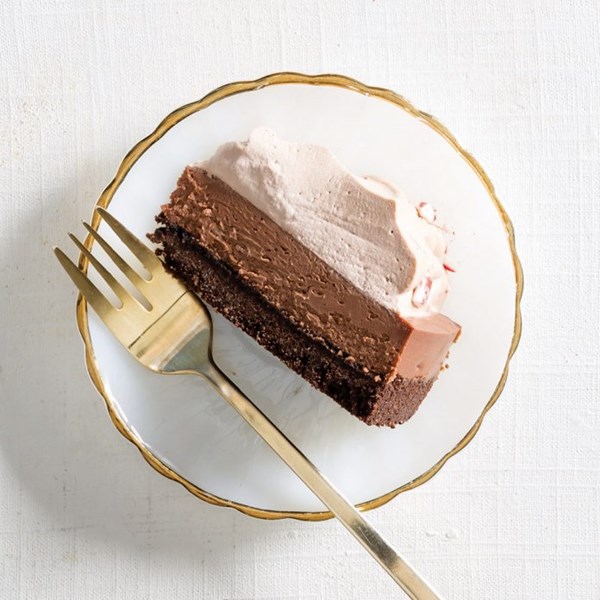 Chocolate peppermint cheesecake
