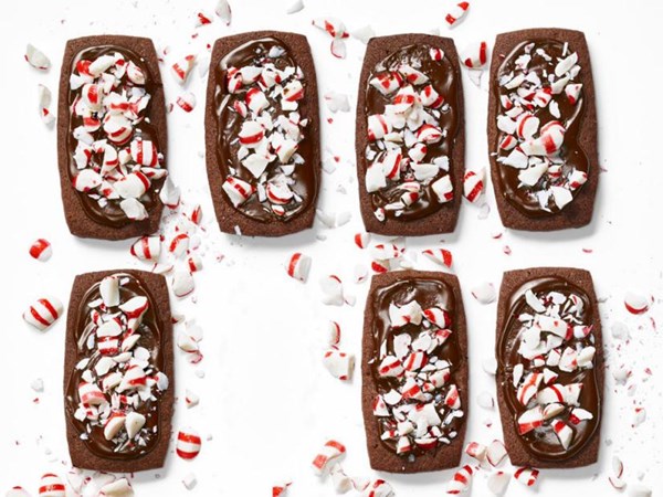 Chocolate-peppermint cookies