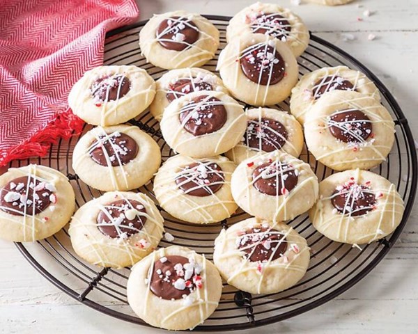 Chocolate-peppermint cookies