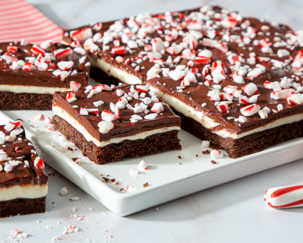 Chocolate-peppermint dream bars