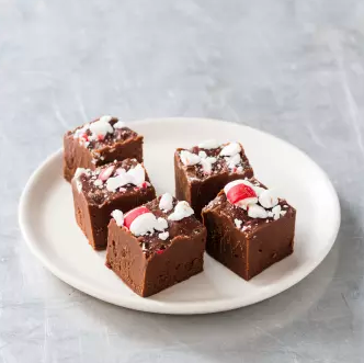 Chocolate peppermint fudge