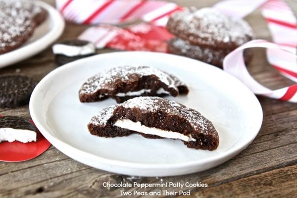 Chocolate peppermint patty cookies