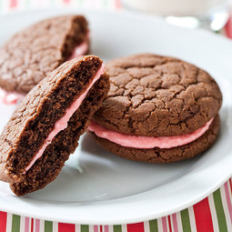 Chocolate-peppermint sandwiches