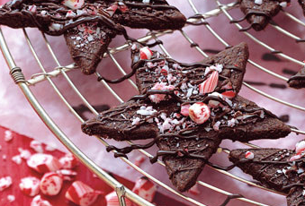 Chocolate peppermint stars