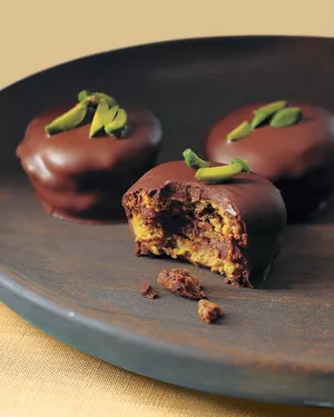 Chocolate pistachio cookies