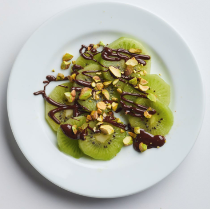 Chocolate-pistachio kiwi