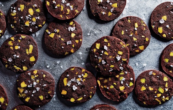 Chocolate-pistachio sablés