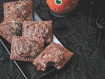 Chocolate Pop Tarts with peanut butter and jam filling