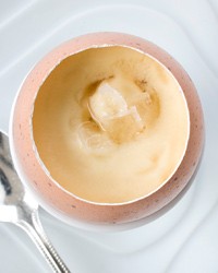 Chocolate pots de crème with maple caramel and salt