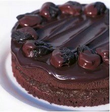 Chocolate, prune and Armagnac cake