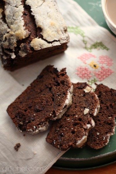 Chocolate prune bread