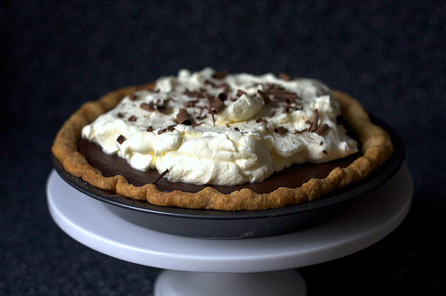 Chocolate pudding pie