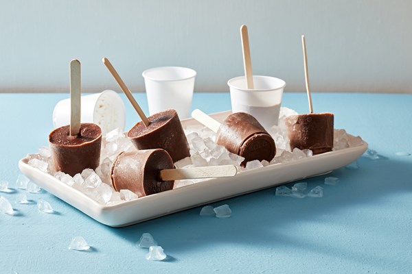 Chocolate pudding pops