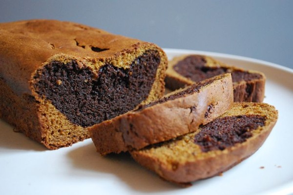 Chocolate pumpkin loaf