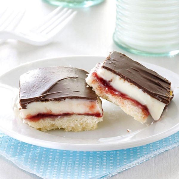Chocolate raspberry bars