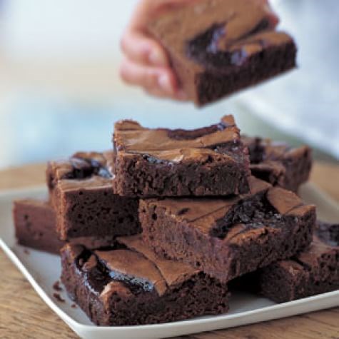 Chocolate-raspberry brownies