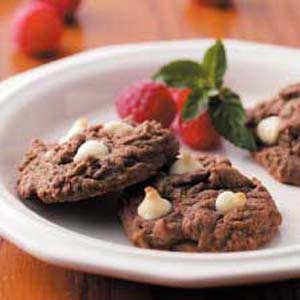 Chocolate raspberry cookies