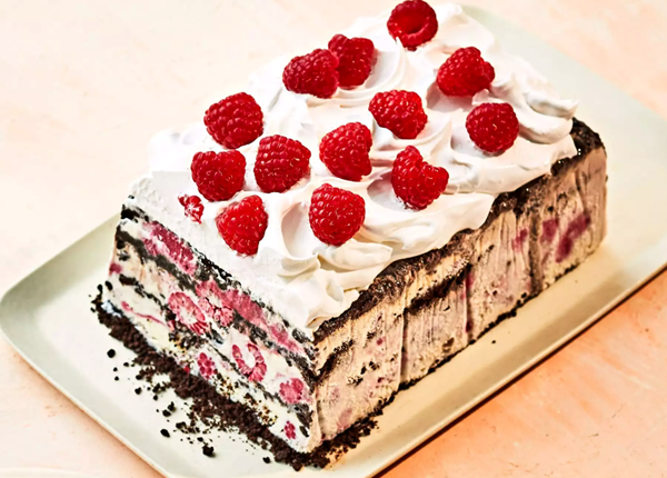 Chocolate-raspberry icebox cake
