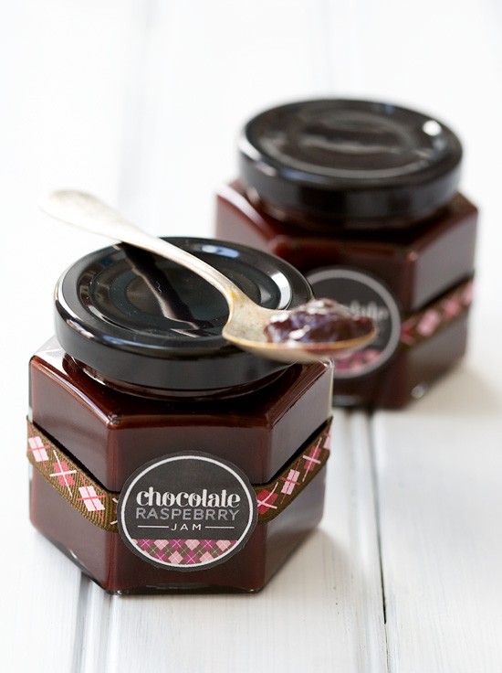 Chocolate raspberry jam