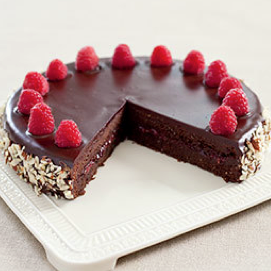 Chocolate-raspberry torte