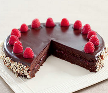 Chocolate raspberry torte