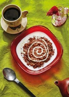 Chocolate rice porridge (Champorado)