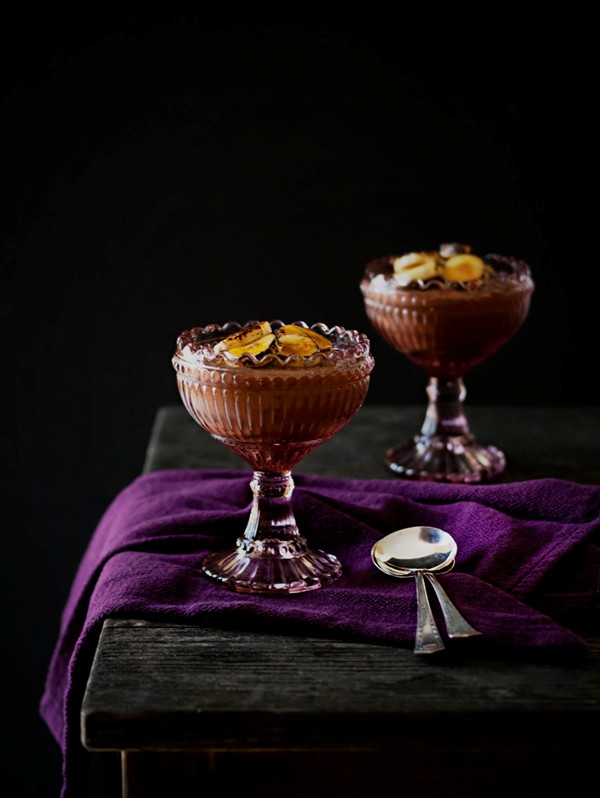 Chocolate rice pudding