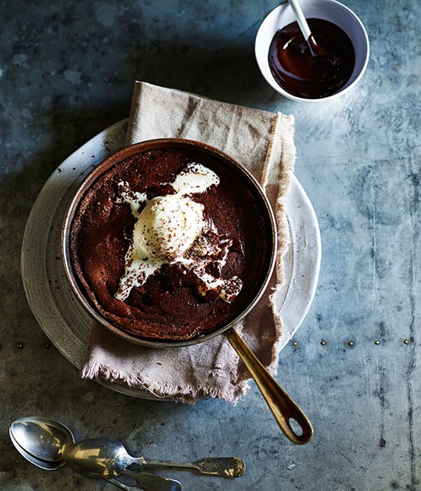 Chocolate ricotta pudding