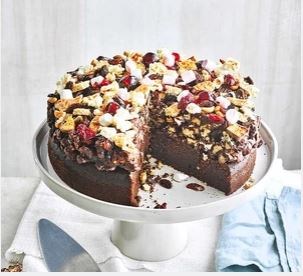 Chocolate rocky road cake