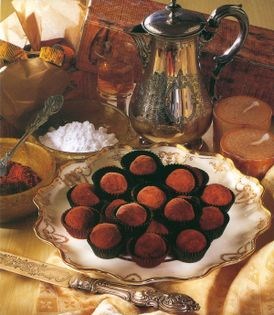 Chocolate rum truffles