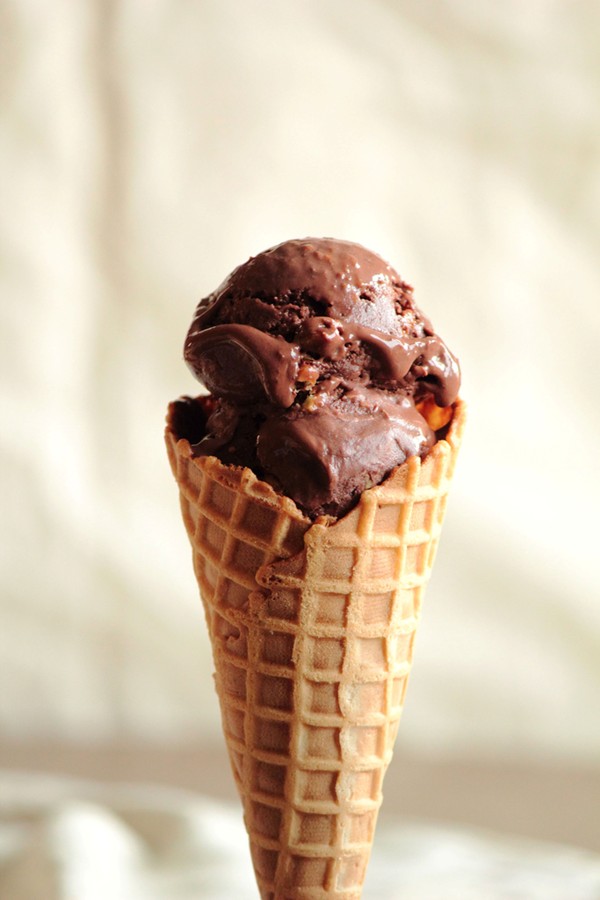 Chocolate salted almond ice cream
