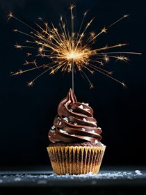 Chocolate salted caramel swirl cupcakes