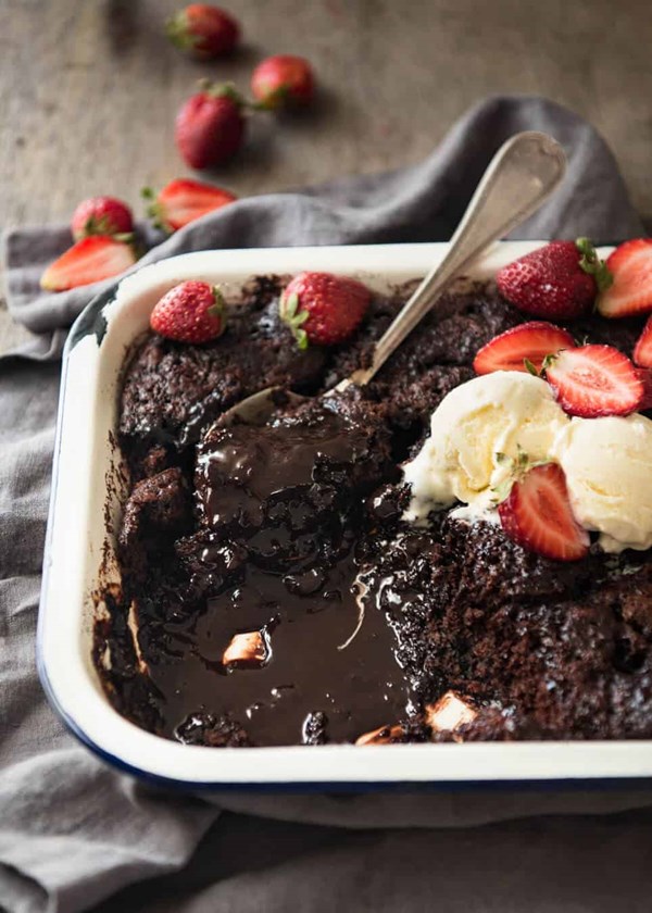 Chocolate self saucing pudding