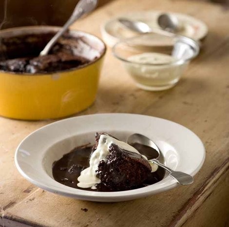Chocolate self-saucing pudding