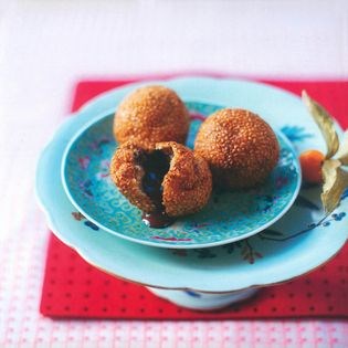 Chocolate sesame balls