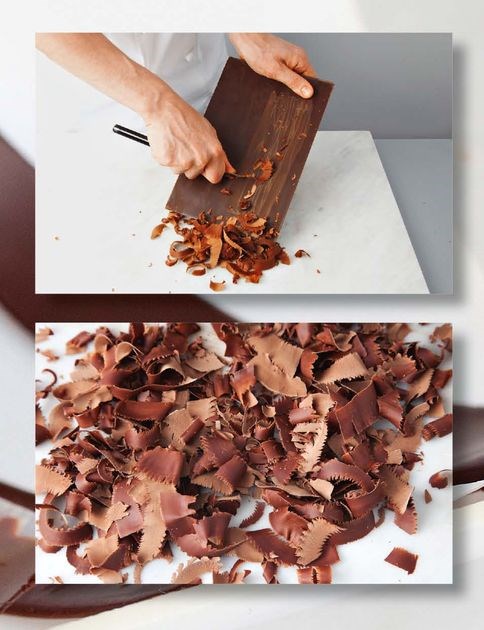 Chocolate shavings