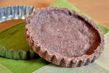 Chocolate shortbread tart crust