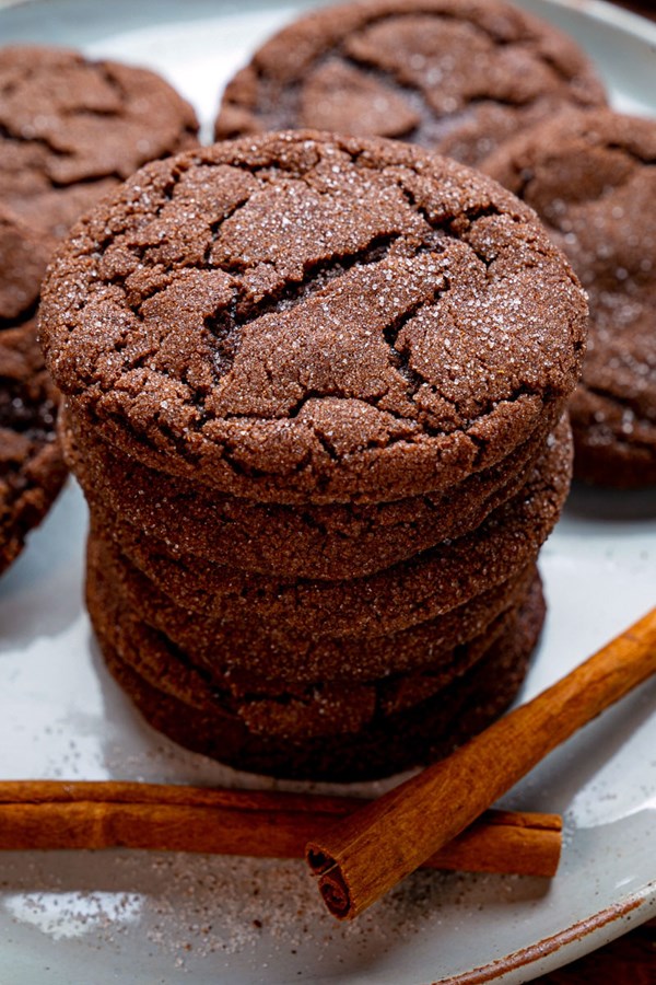 Chocolate snickerdoodles