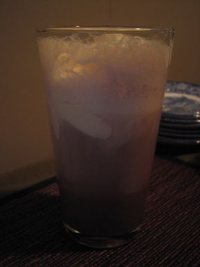 Chocolate soda (with homemade chocolate sauce!)