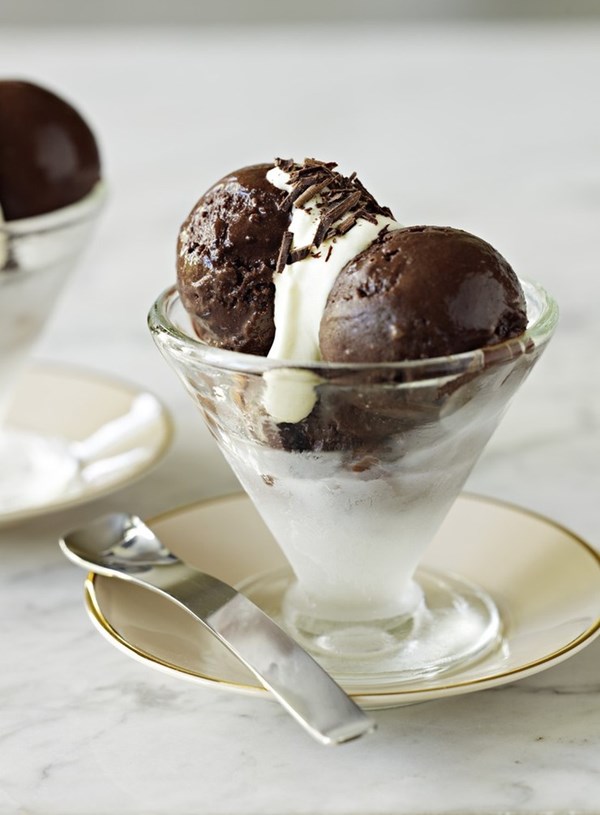 Chocolate sorbet