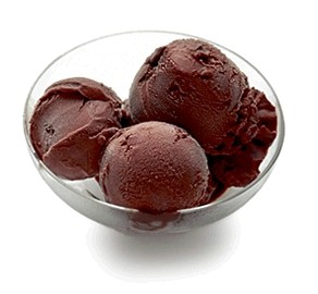 Chocolate sorbet