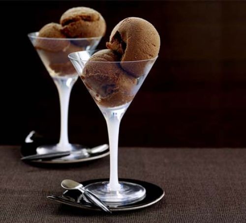 Chocolate sorbet