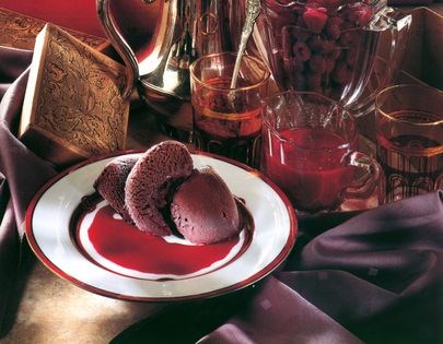 Chocolate sorbet
