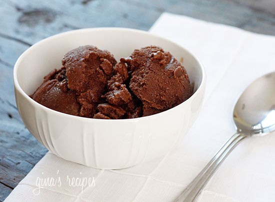 Chocolate sorbet