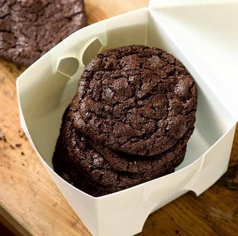 Chocolate sour cherry biscuits