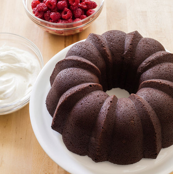 Chocolate sour cream bundt cake