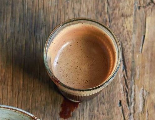 Chocolate-spiked affogato
