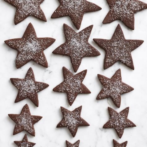 Chocolate star cookies