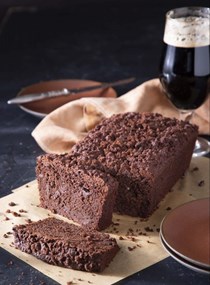 Chocolate-stout coffee loaf cake [chocolate coffee streusel]