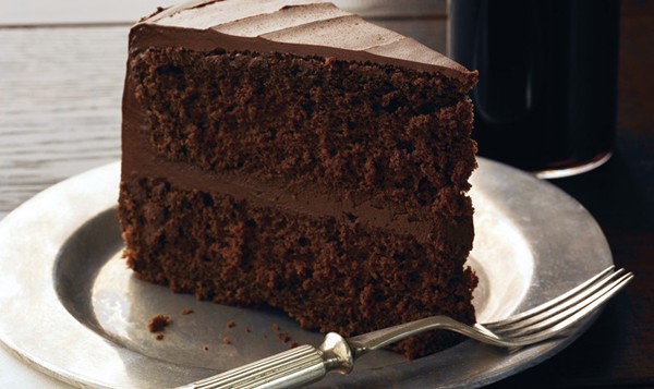 Chocolate stout layer cake with chocolate frosting